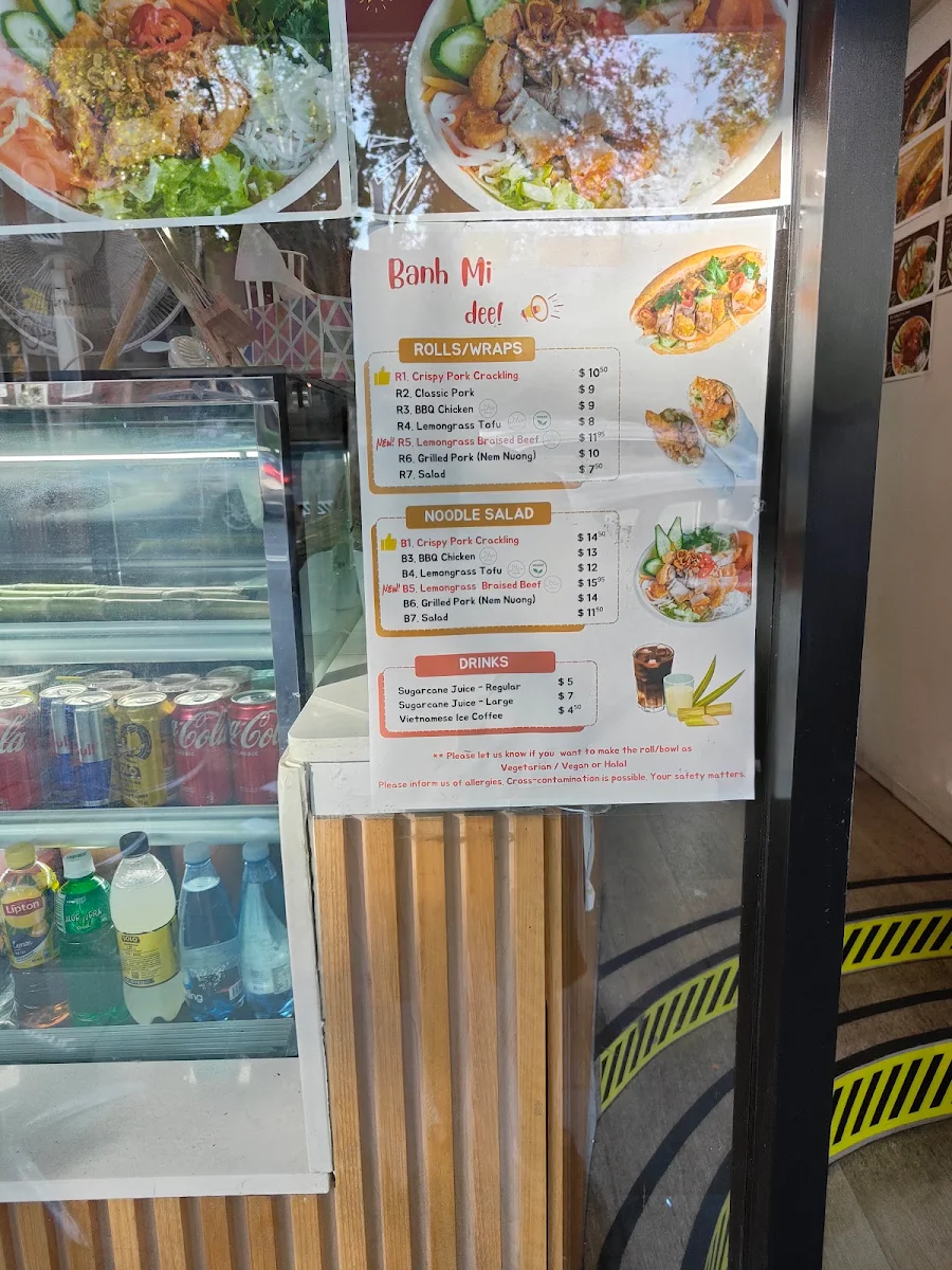 Menu, Banh Mi Dee (Glebe)