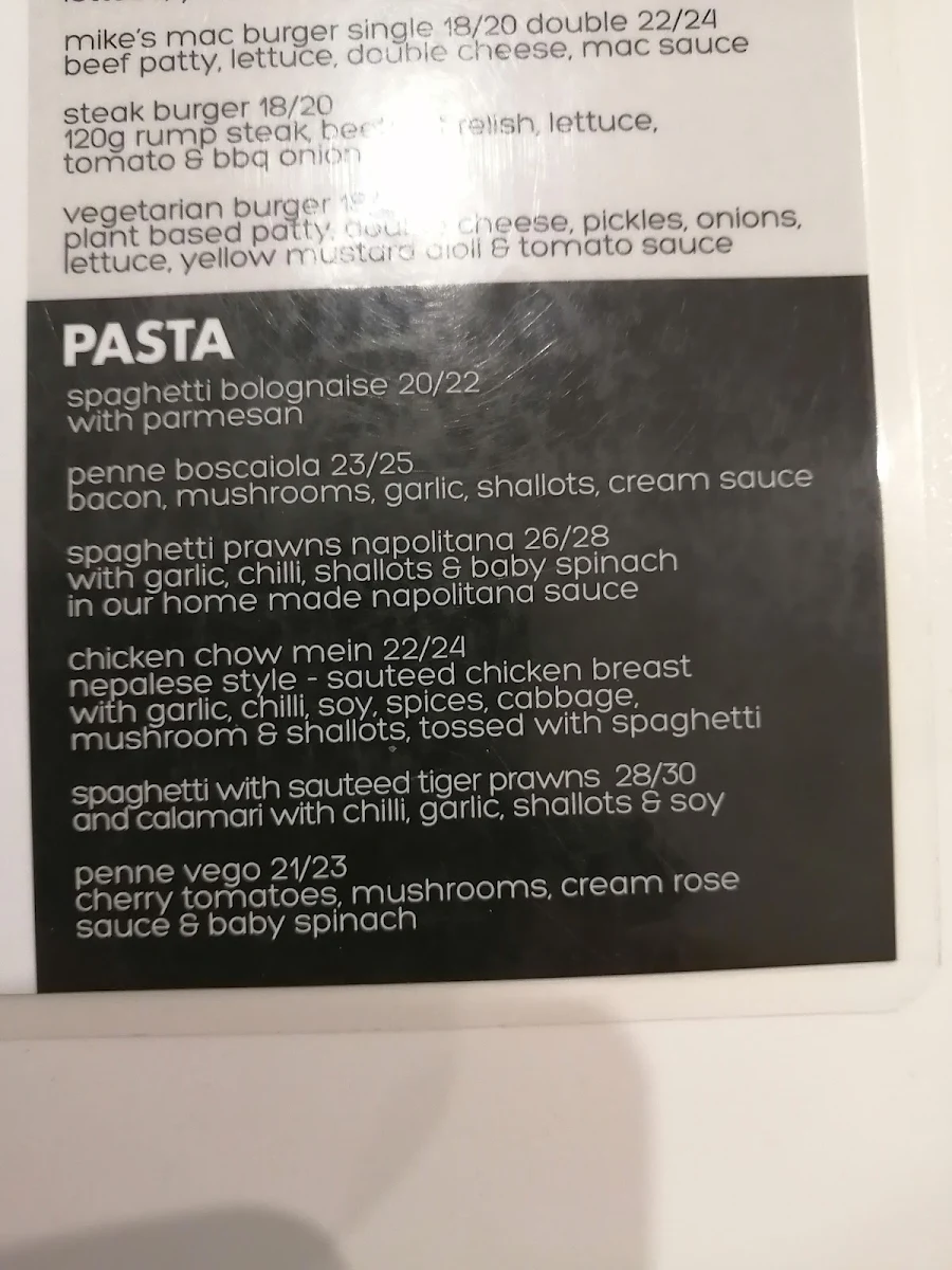 Menu, Gymea Grill by Mike