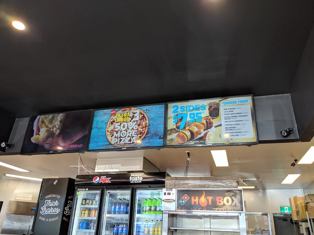 Menu, Domino's Pizza Mingara