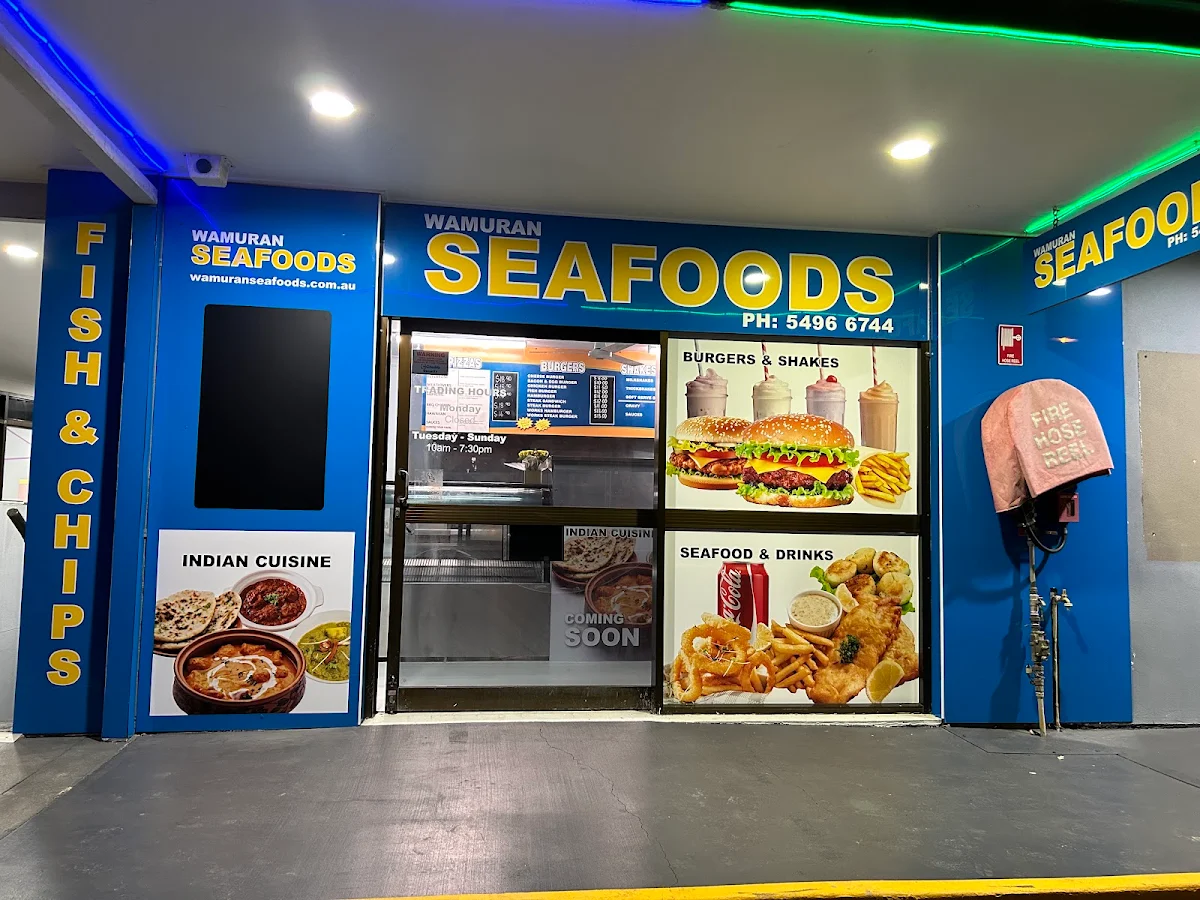 Menu, Wamuran Seafoods