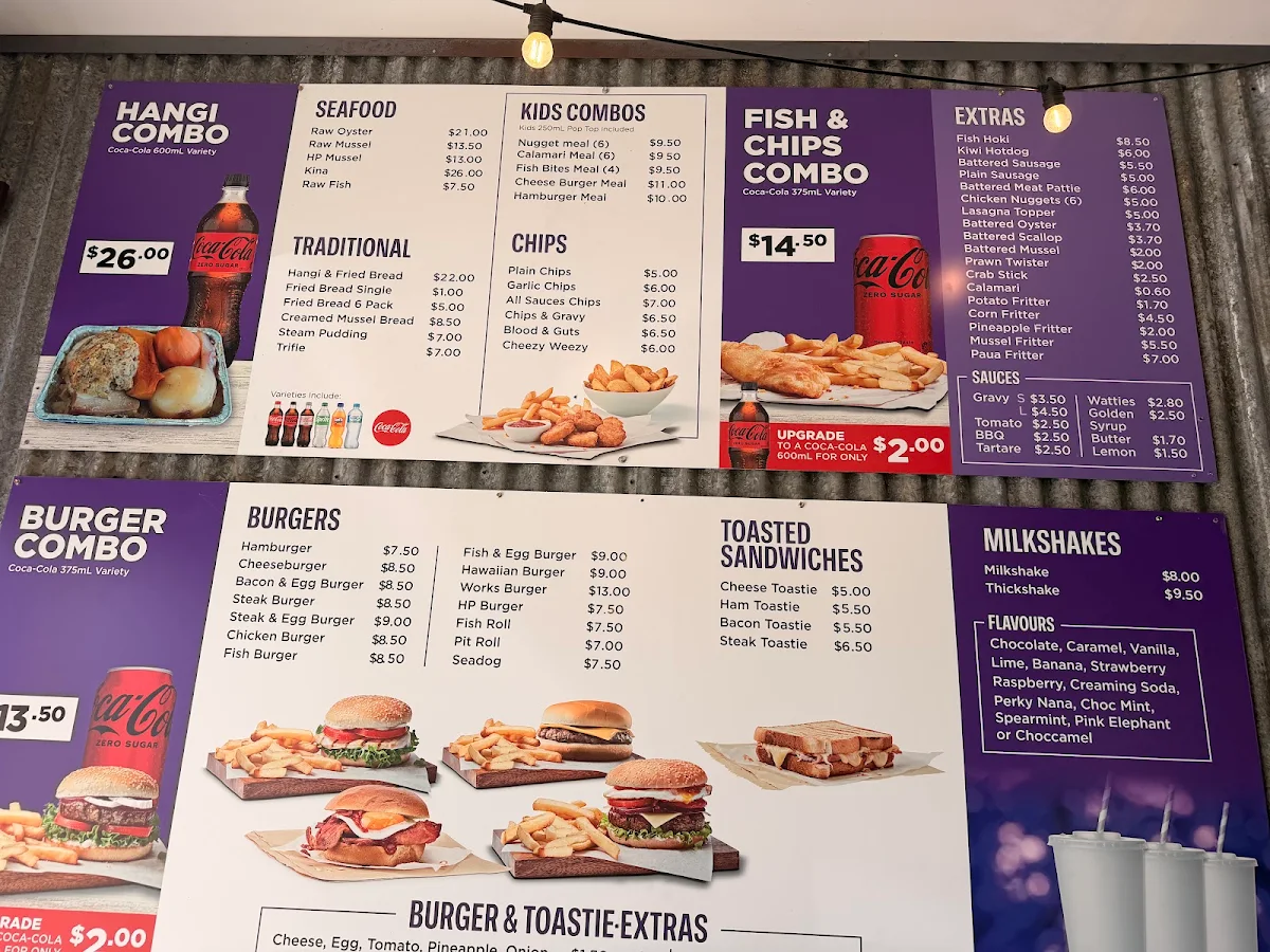 Menu, The Hangi Pit Gold Coast
