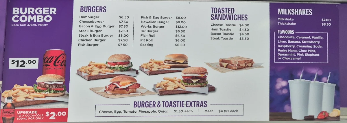 Menu, The Hangi Pit Gold Coast