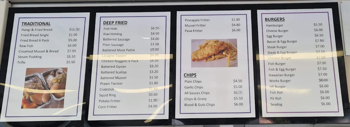 Menu, The Hangi Pit Gold Coast