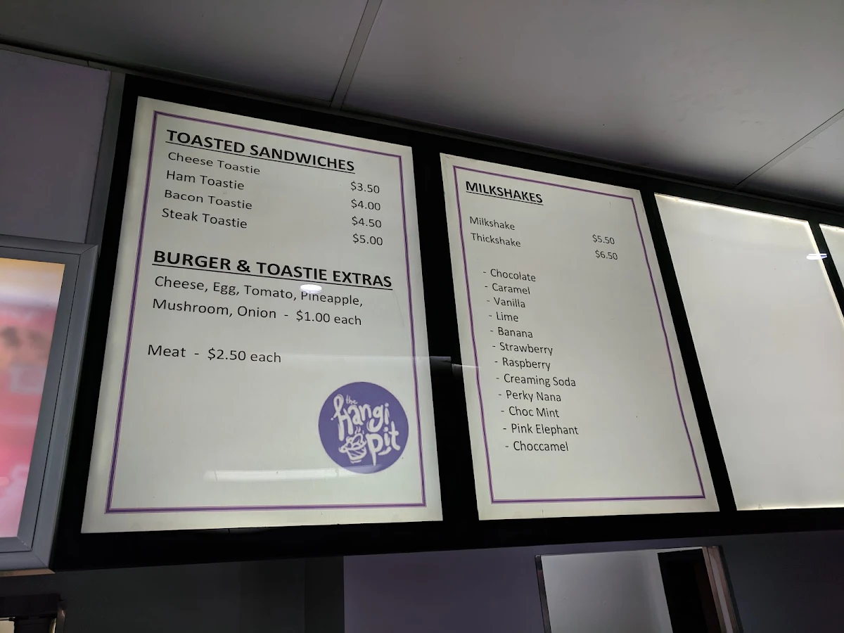 Menu, The Hangi Pit Gold Coast
