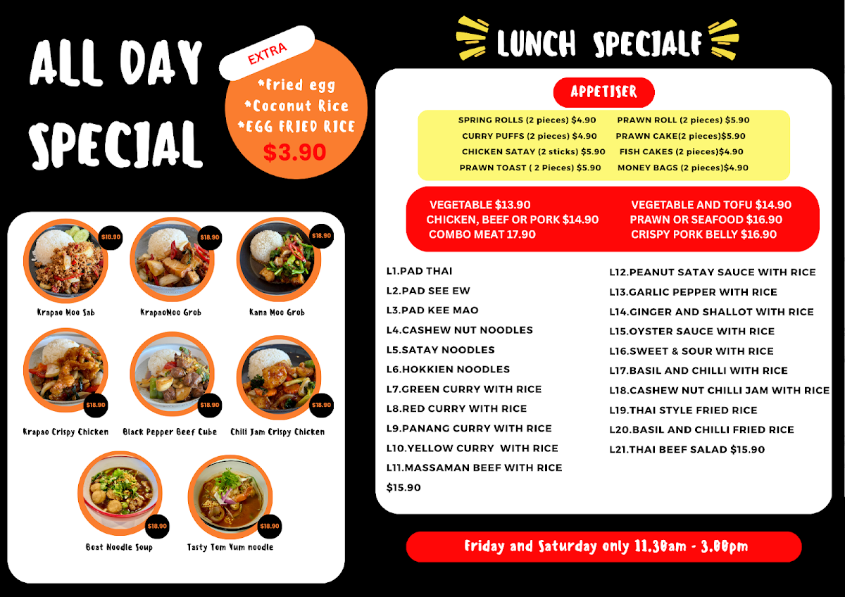 Menu, Dapto Thai restaurant in Dapto (NEW 2025)