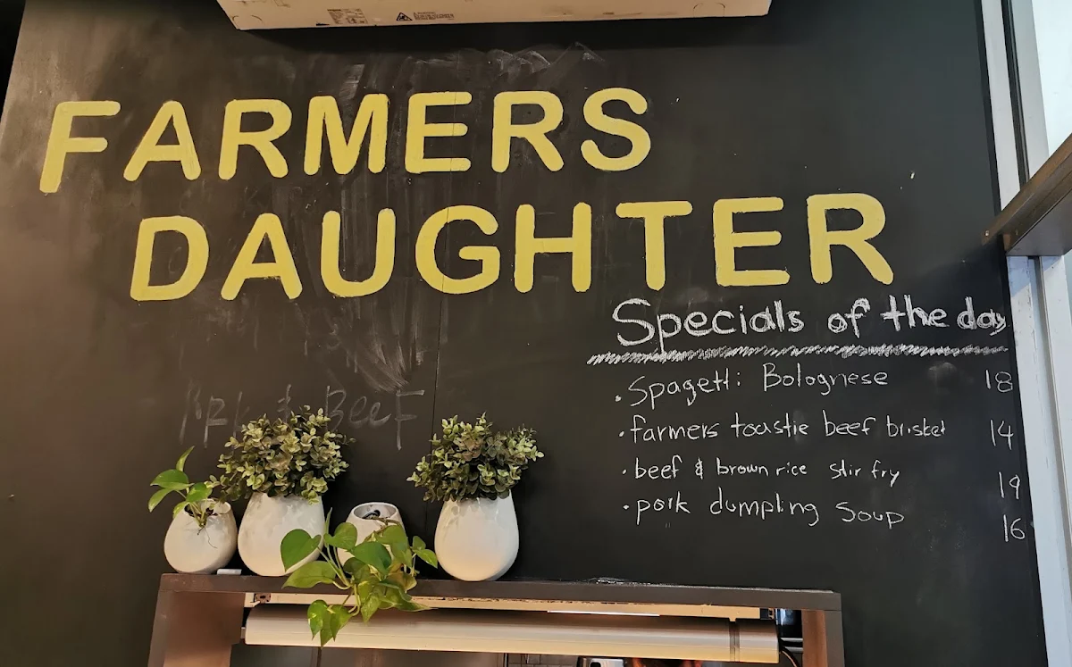 Menu, Farmers Daughter