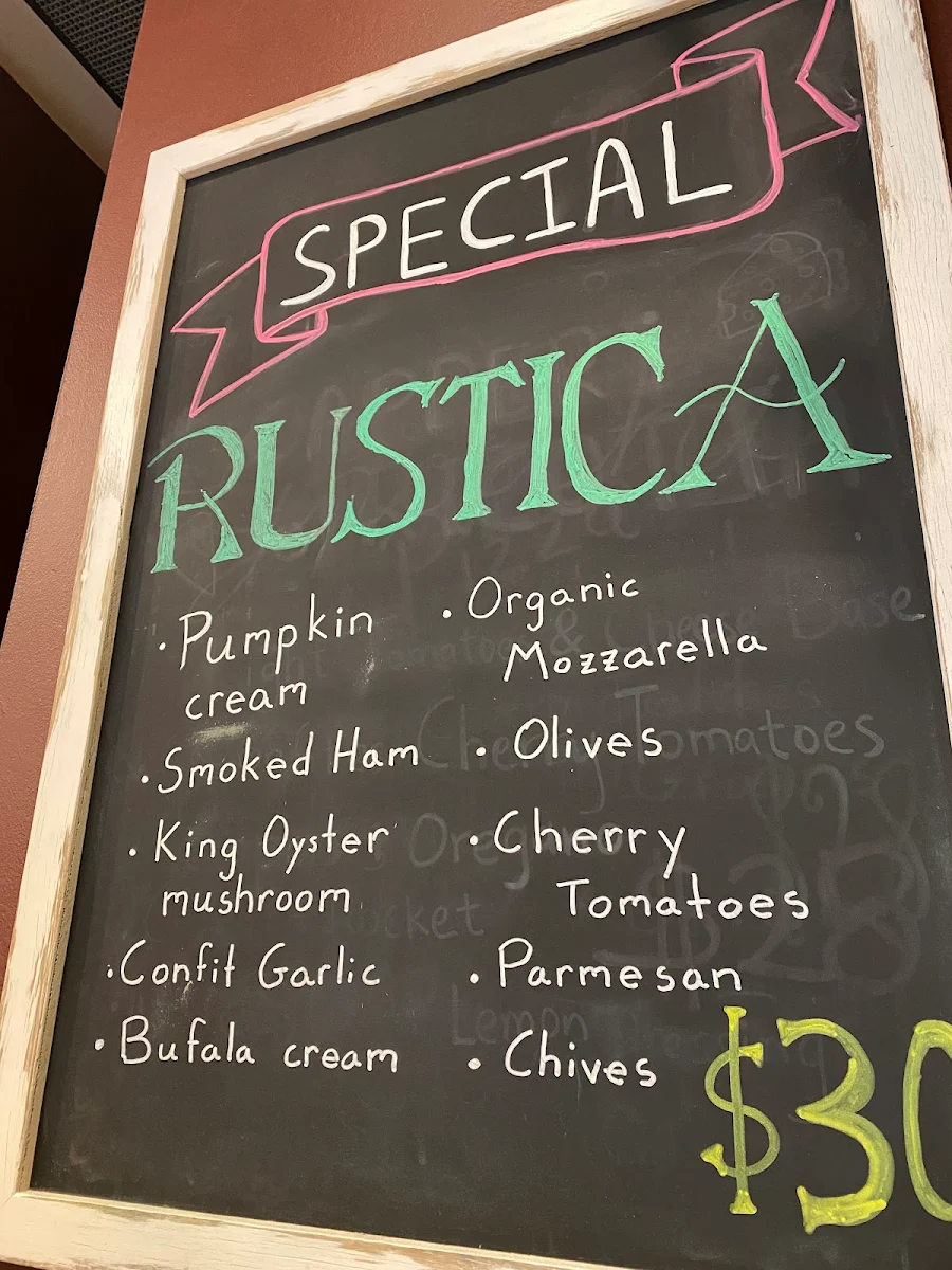 Menu, Farro Pizzeria Hawthorn