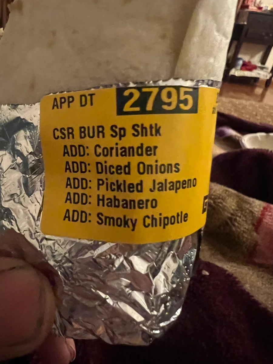 Menu, Guzman y Gomez - Braybrook