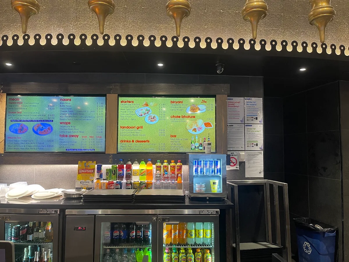 Menu, Bombay Bar - Emporium