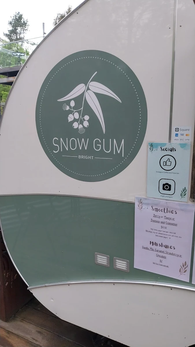 Menu, Snowgum Coffee