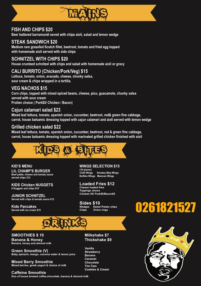 Menu, MONARO BITES