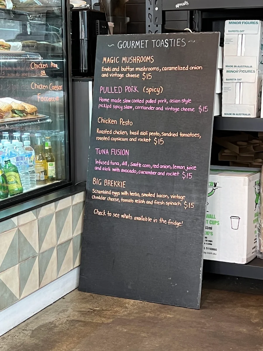 Menu, Frankie's Coffee and Eats