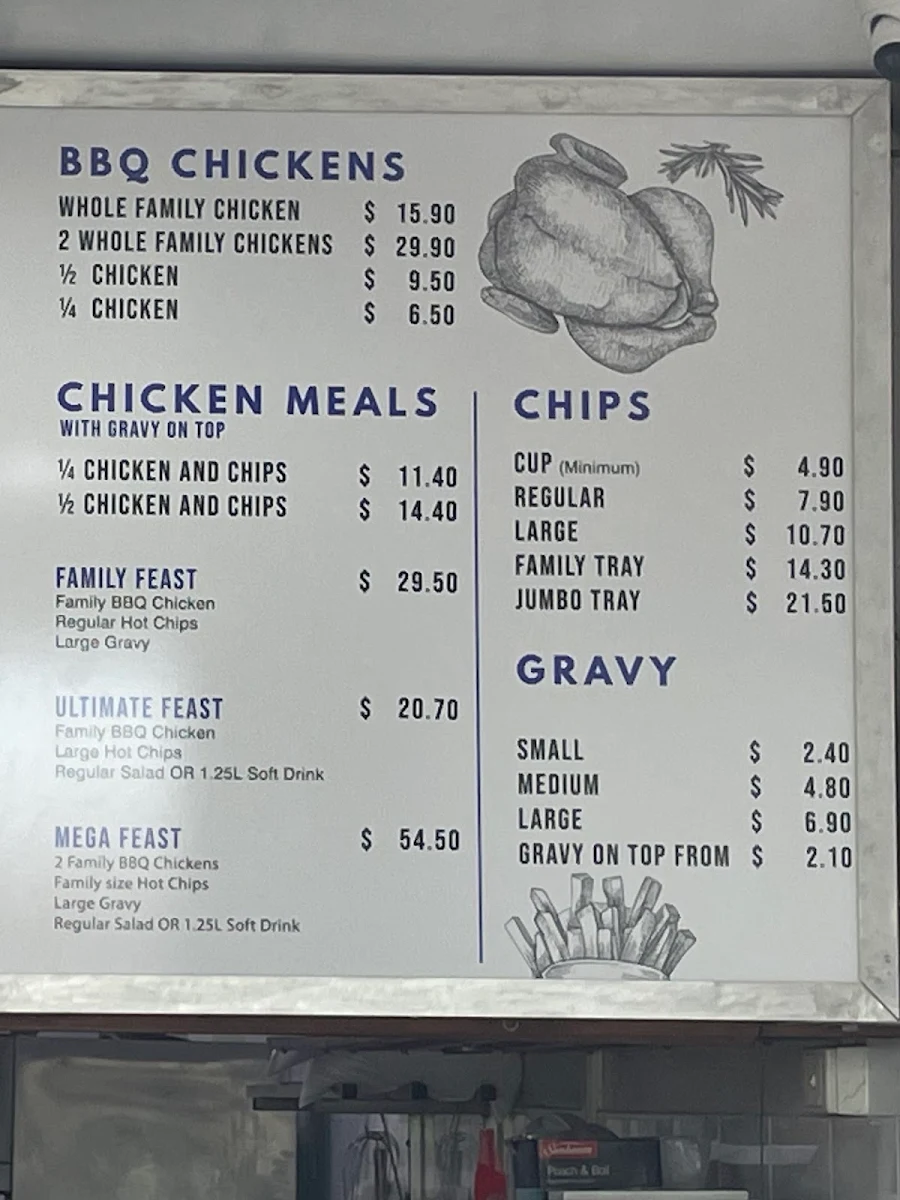 Menu, Stanley's Seafood & BBQ Chicken