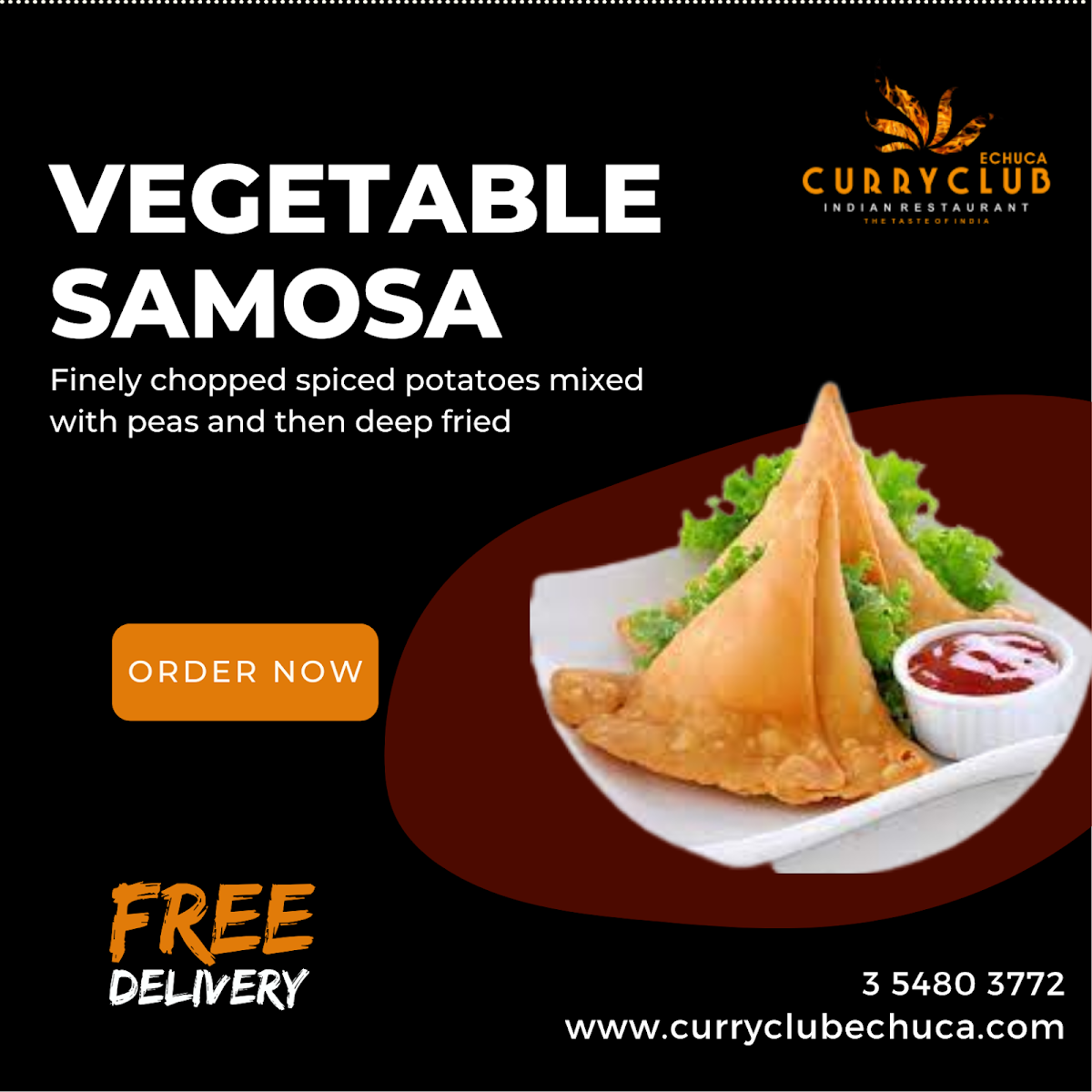 Menu, Echuca Curry Club