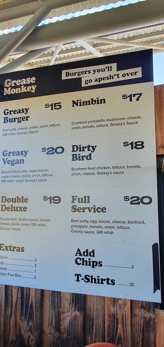 Menu, The Handlebar