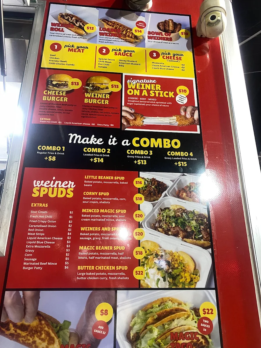 Menu, Little Weiner