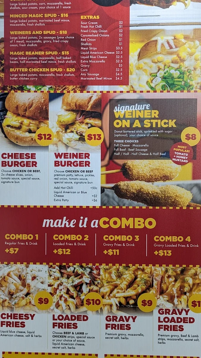 Menu, Little Weiner