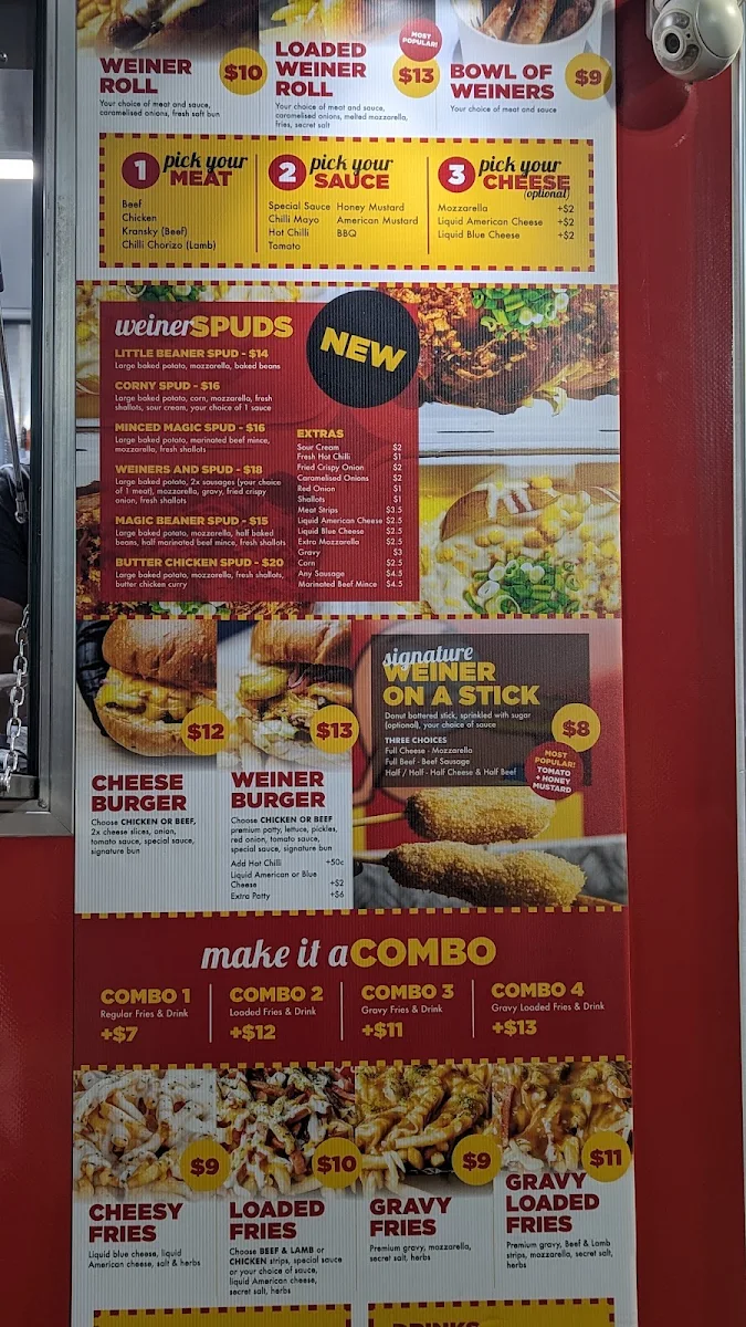 Menu, Little Weiner