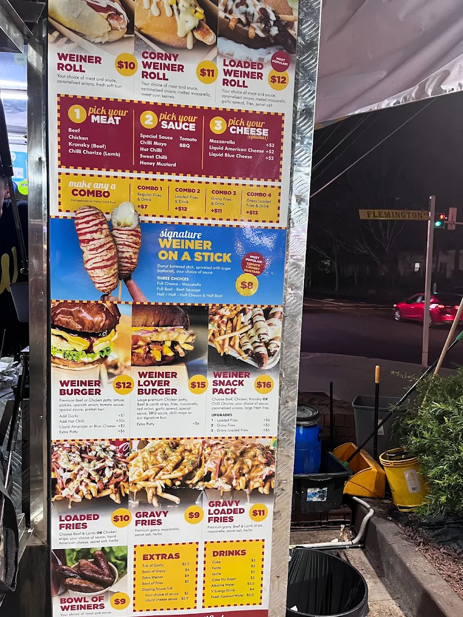 Menu, Little Weiner