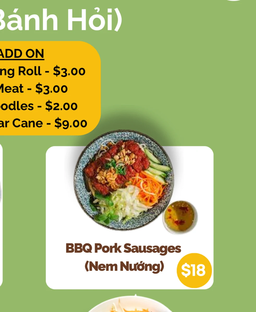 Menu, My Lotus Cafe