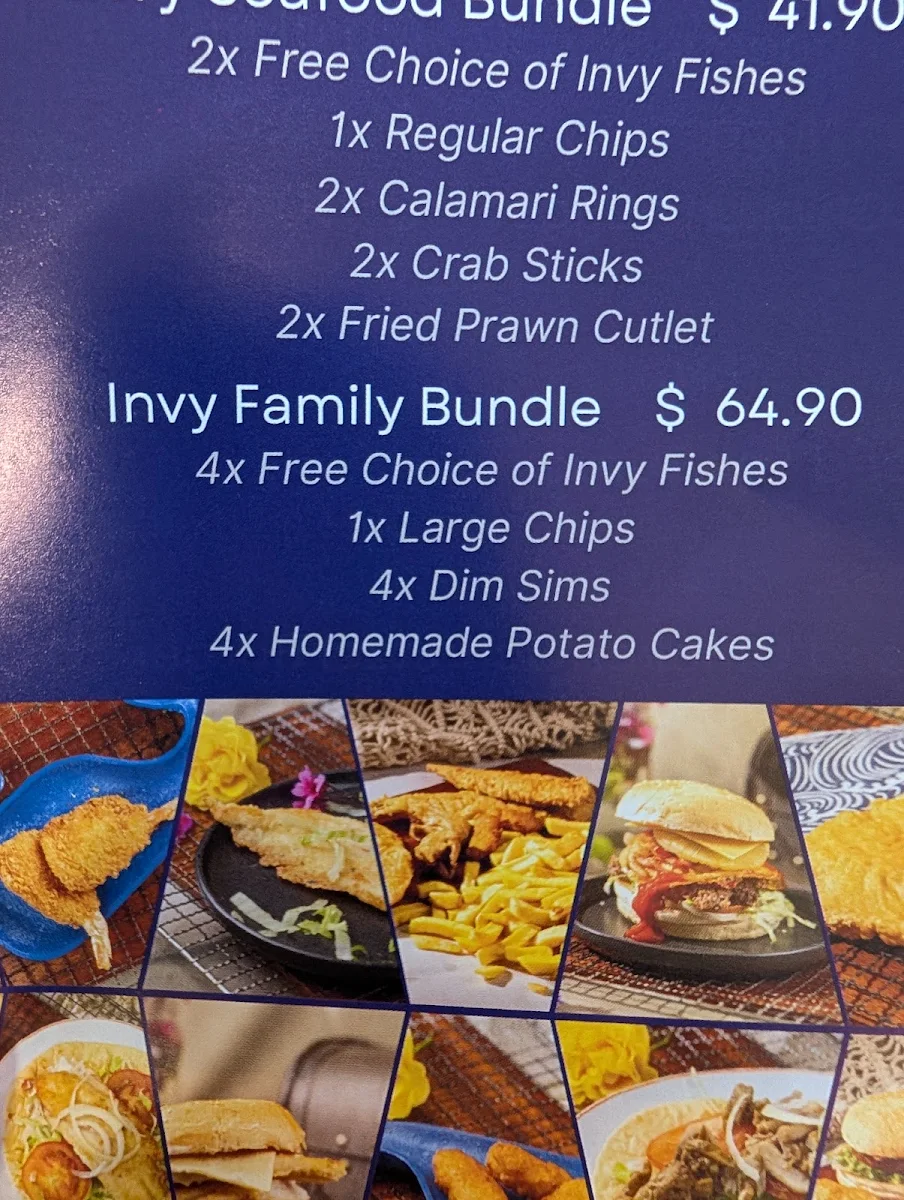 Menu, Inverloch Fish & Chips