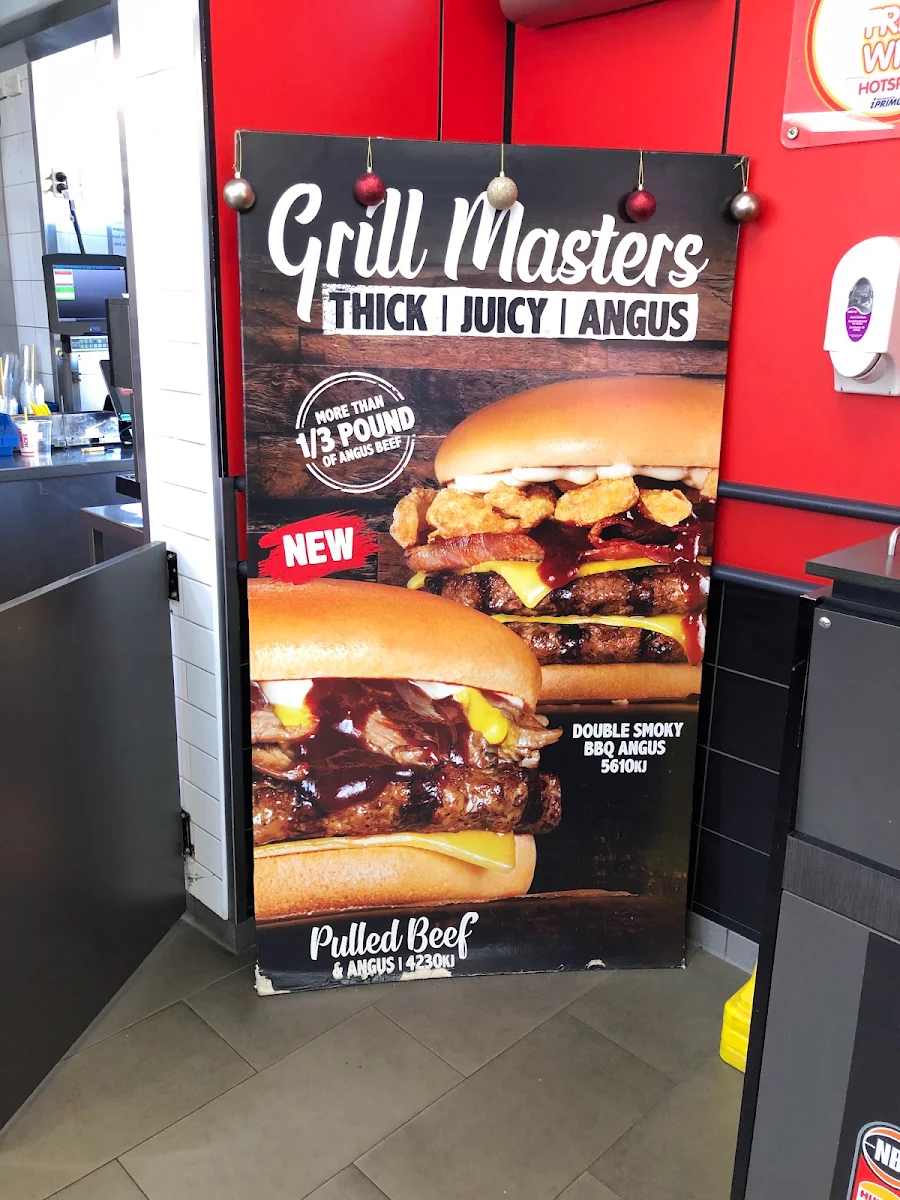 Menu, Hungry Jack's Burgers Midland