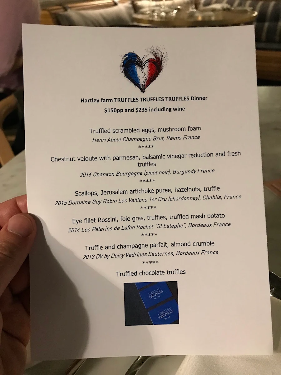 Menu, The Buena