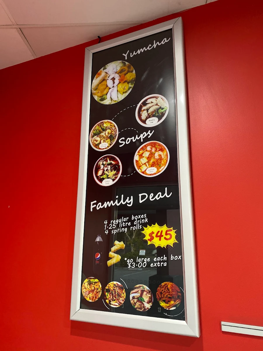 Menu, Red Star Noodle & Rice Bar