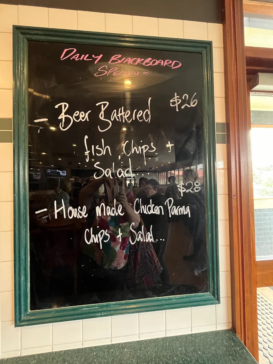 Menu, Hotel Bargo