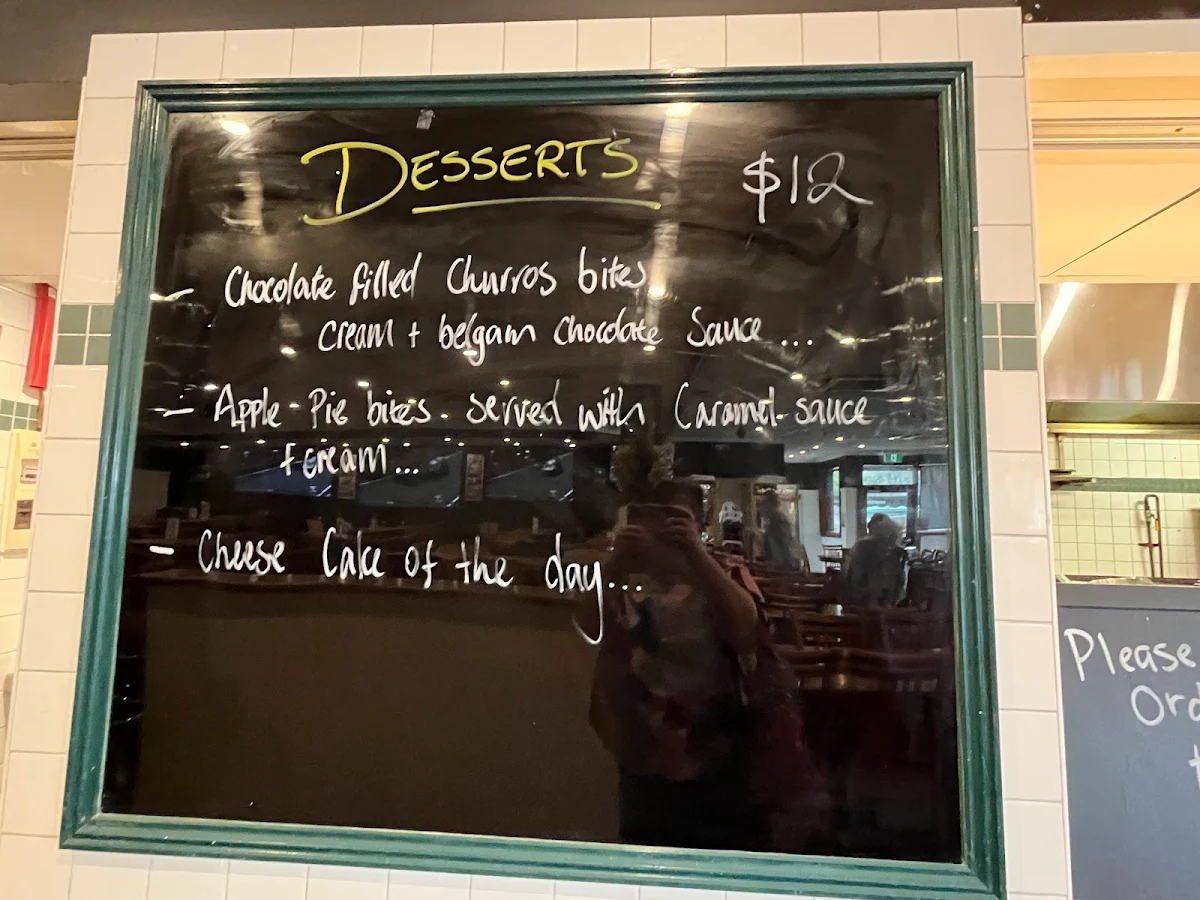 Menu, Hotel Bargo