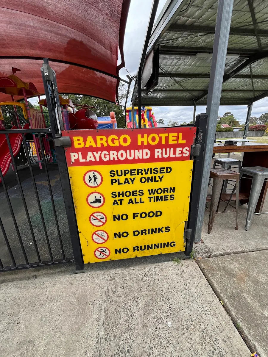 Menu, Hotel Bargo