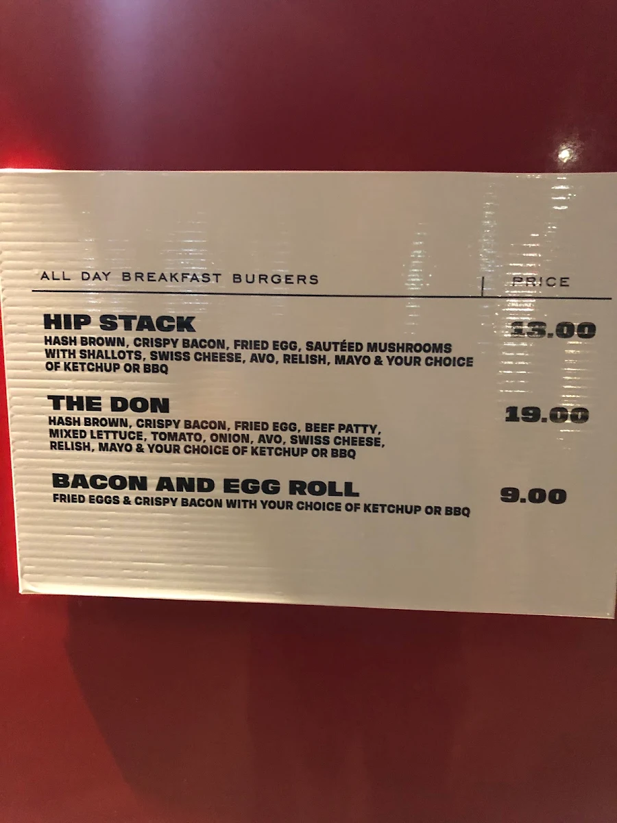 Menu, Brodburger