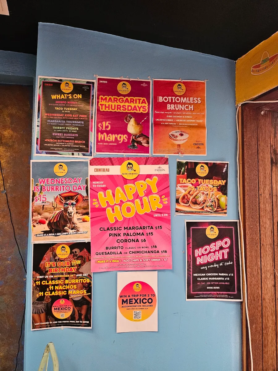 Menu, Hecho en Mexico Brighton