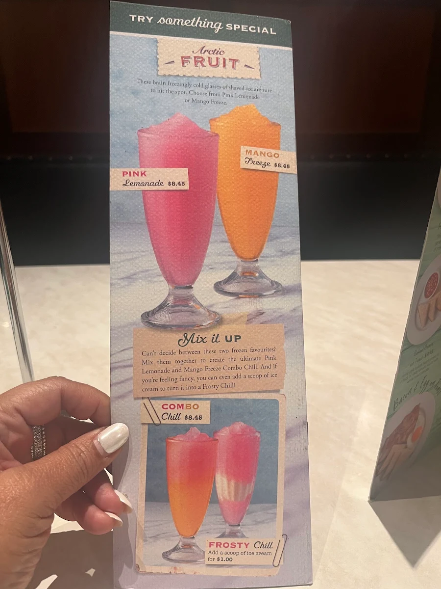 Menu, Dôme Café - Forrestfield