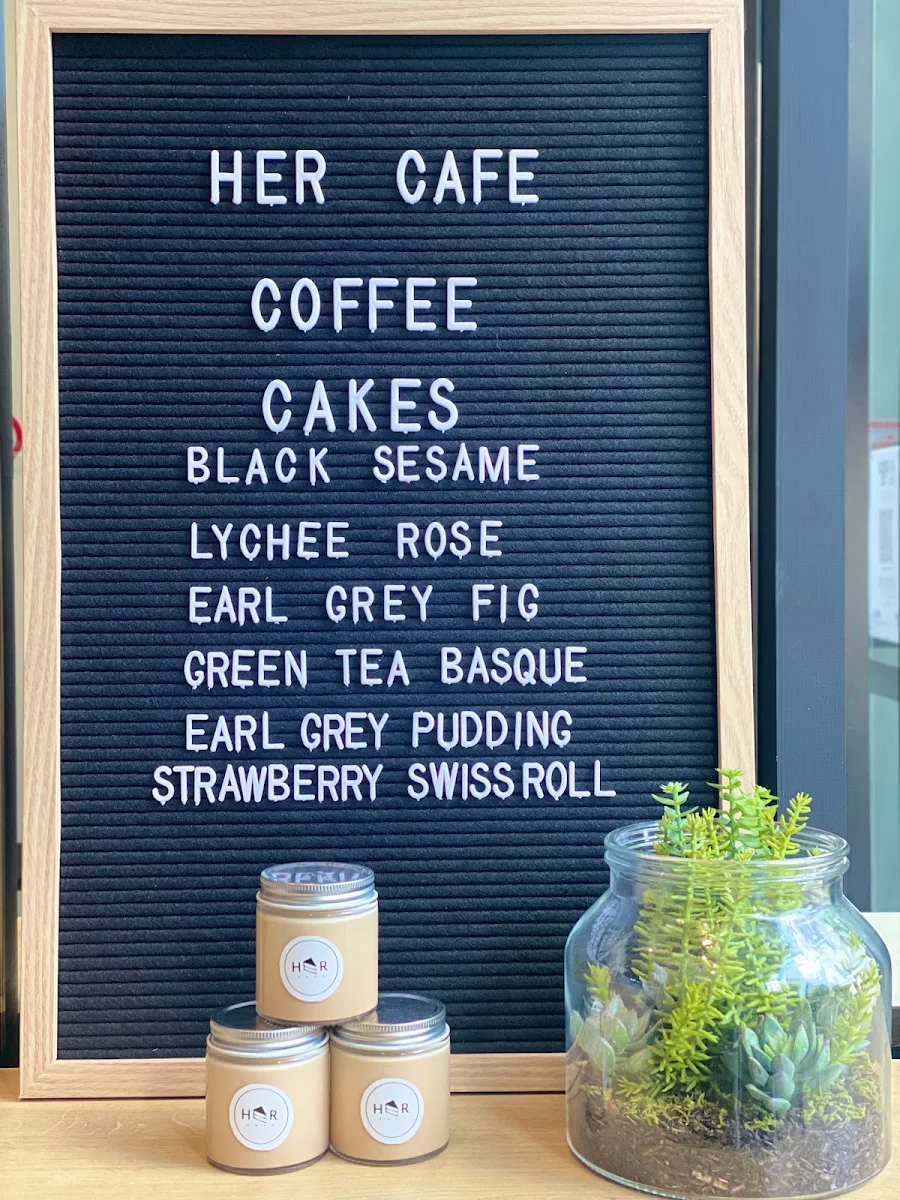 Menu, Her Cafe