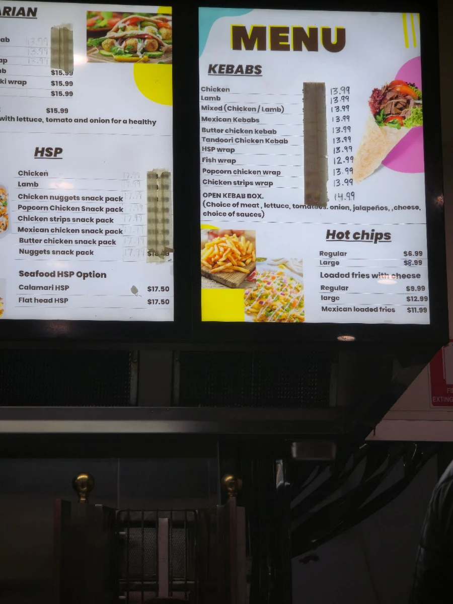 Menu, Sip N Bite Kebabs