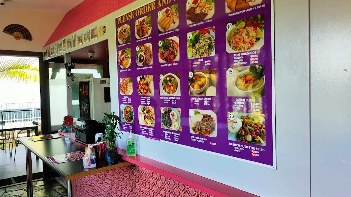 Menu, Thai Kai Cafe