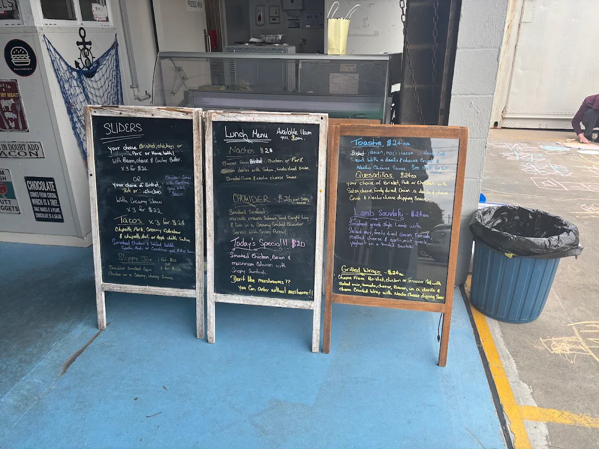Menu, sapphire smokehouse