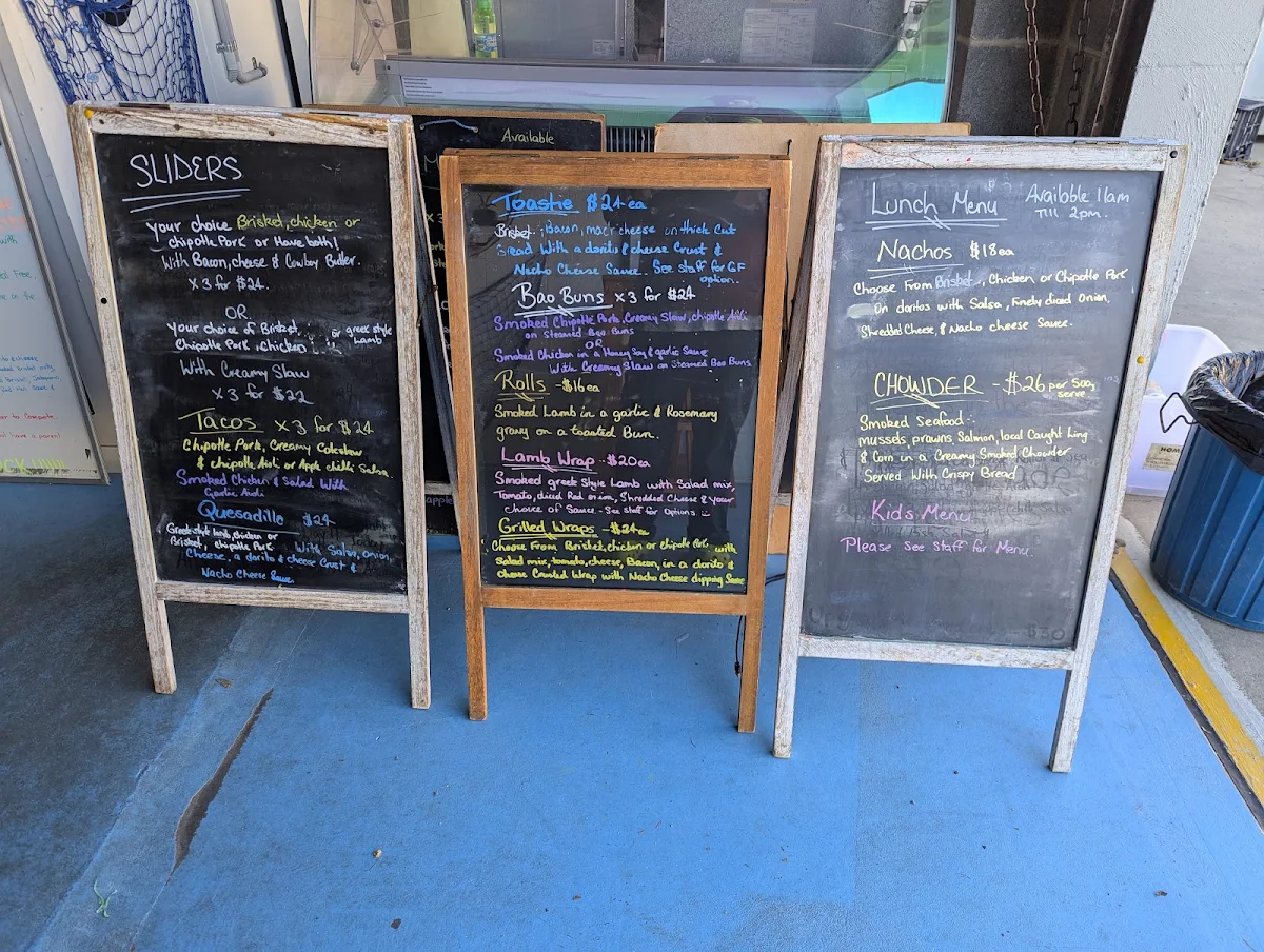 Menu, sapphire smokehouse