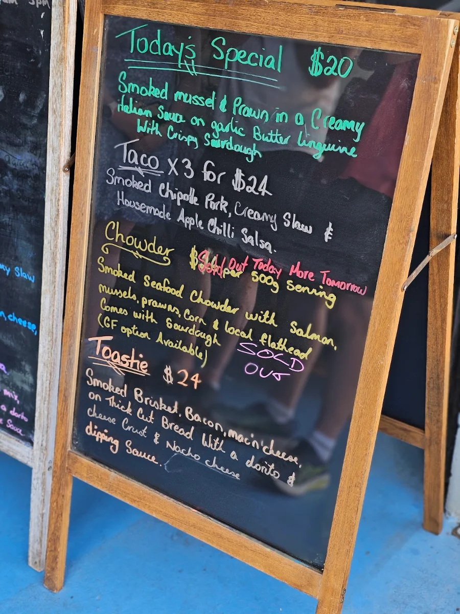 Menu, sapphire smokehouse