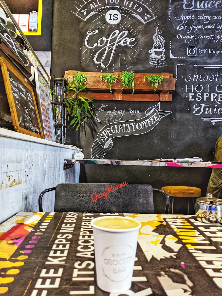 Menu, St Kilda Grocery Bar