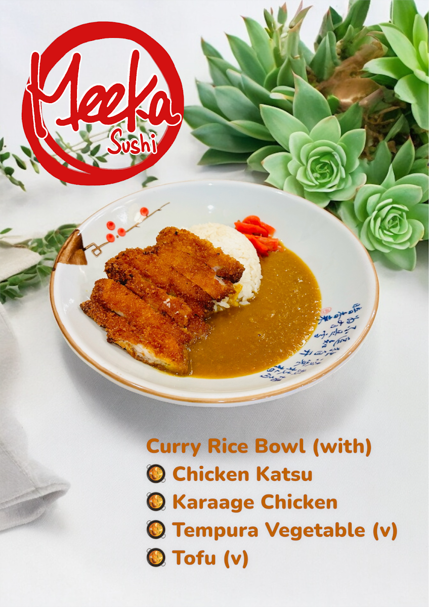 Menu, Meeka Sushi