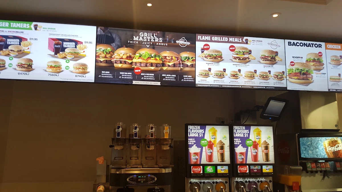 Menu, Hungry Jack's Burgers Ingleburn