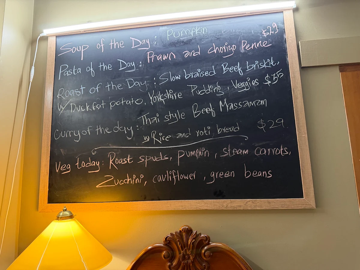 Menu, Commandants Table Restaurant