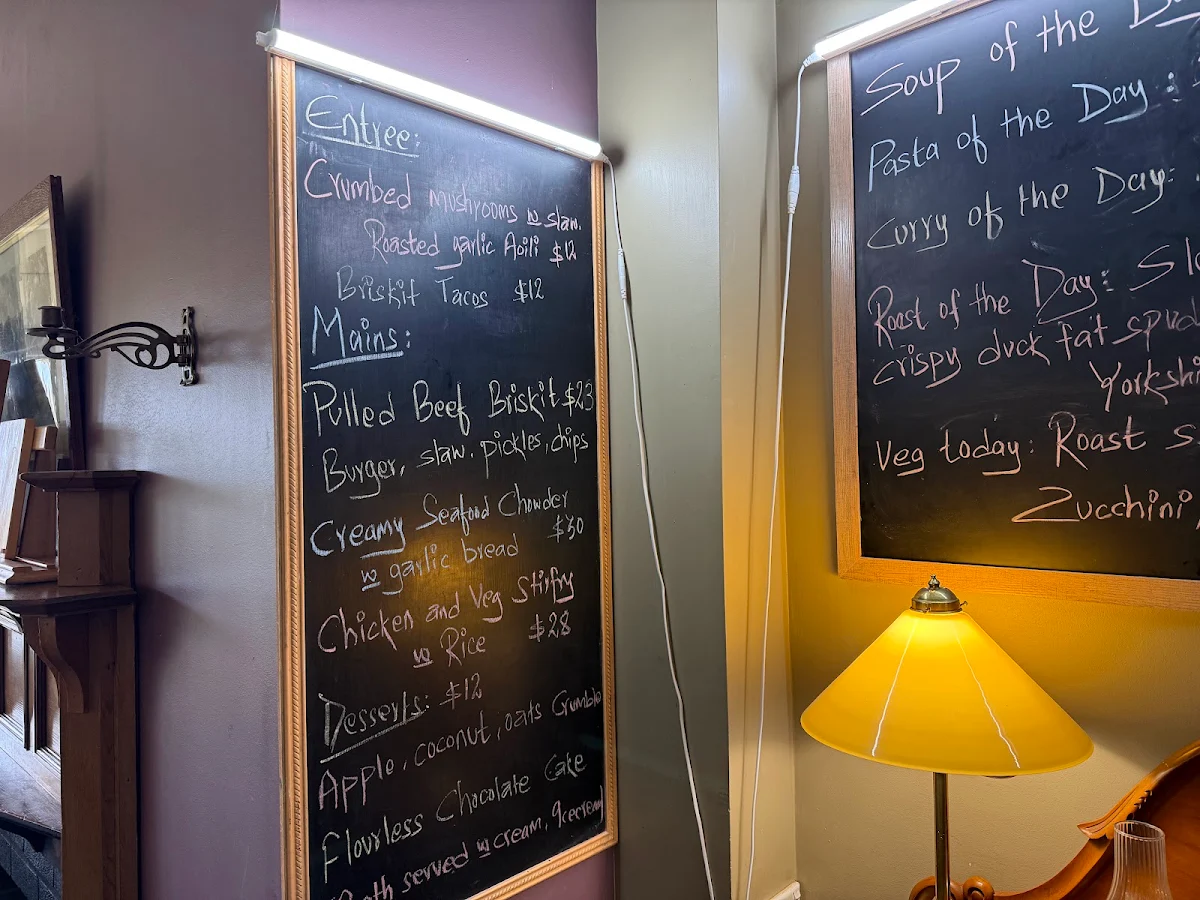 Menu, Commandants Table Restaurant