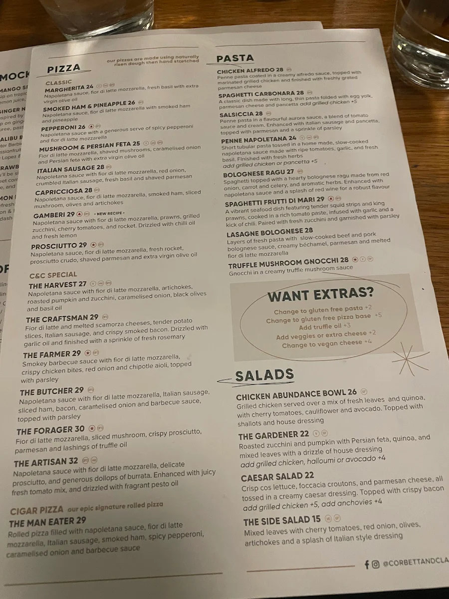 Menu, Corbett & Claude