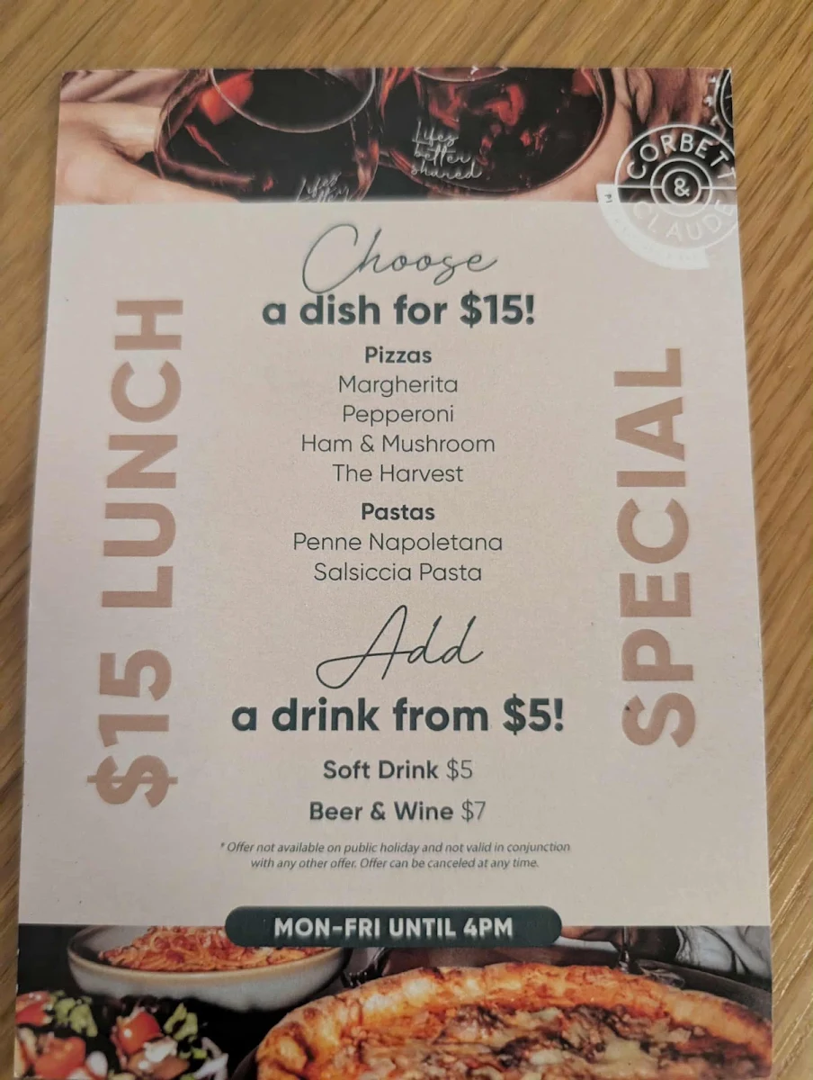 Menu, Corbett & Claude