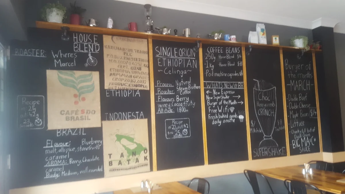Menu, Big Red Cafe