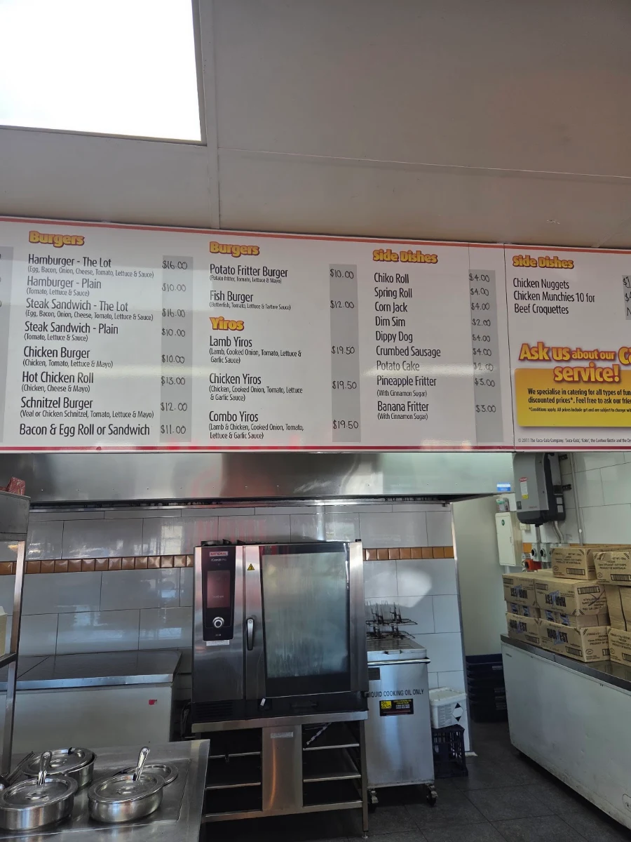 Menu, Grange Chicken & Seafood