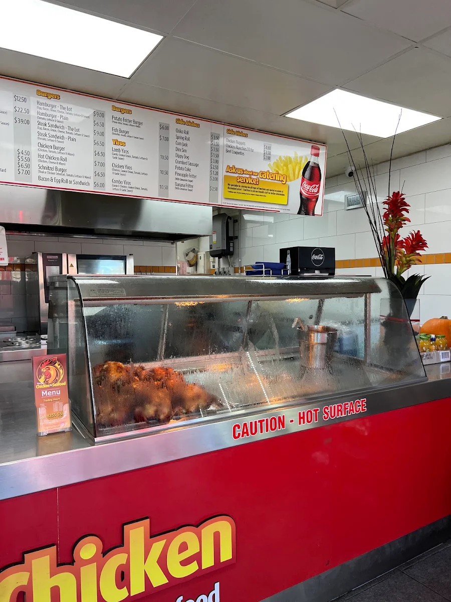 Menu, Grange Chicken & Seafood